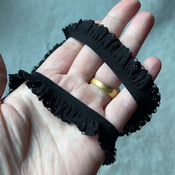 Victoria’s Secret | Y2K Black Rosebud Cotton Lingerie V-String | M - Picture 8 of 11